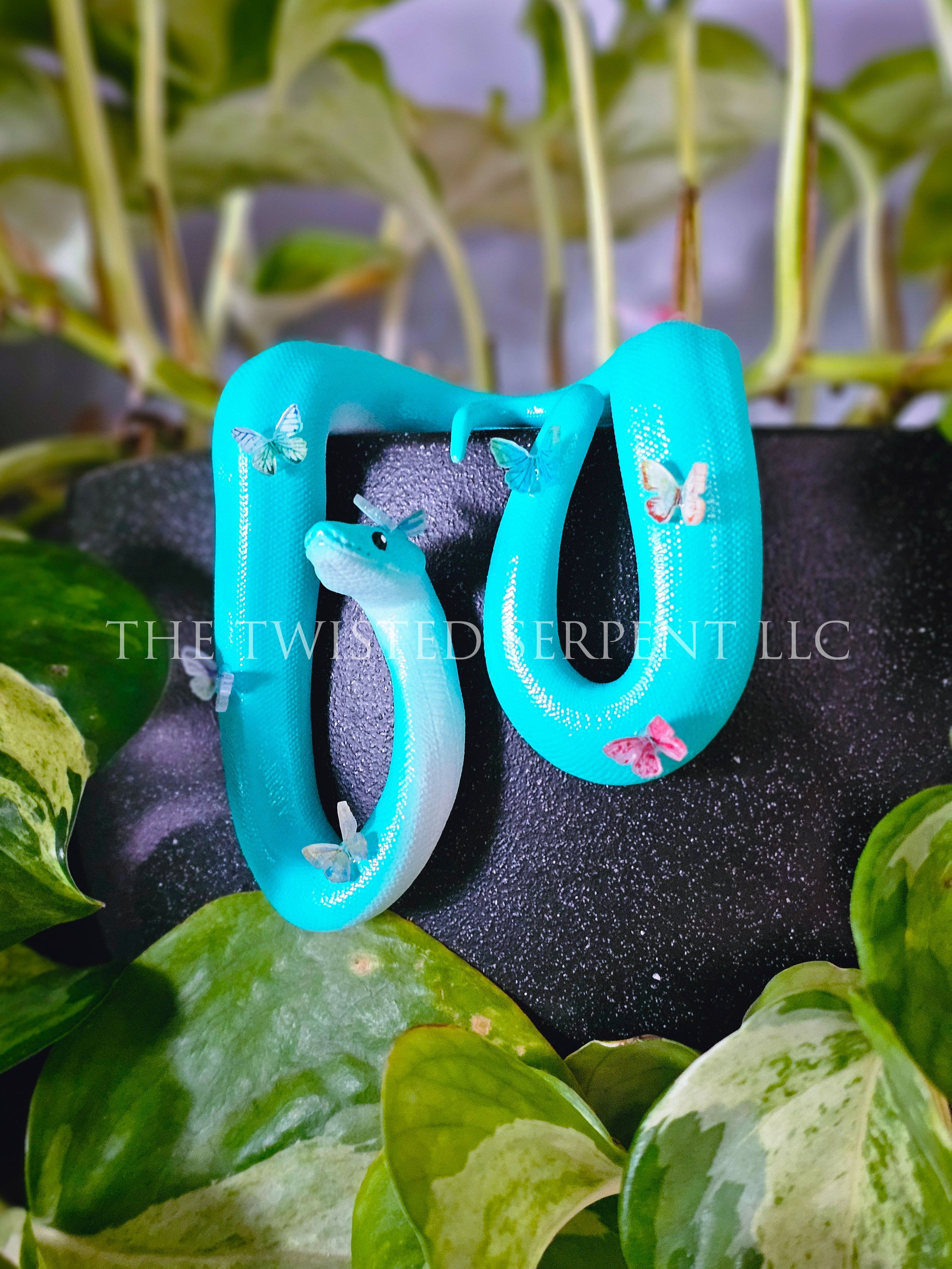 Bright Aqua Green Butterfly Bestie Pot Pal