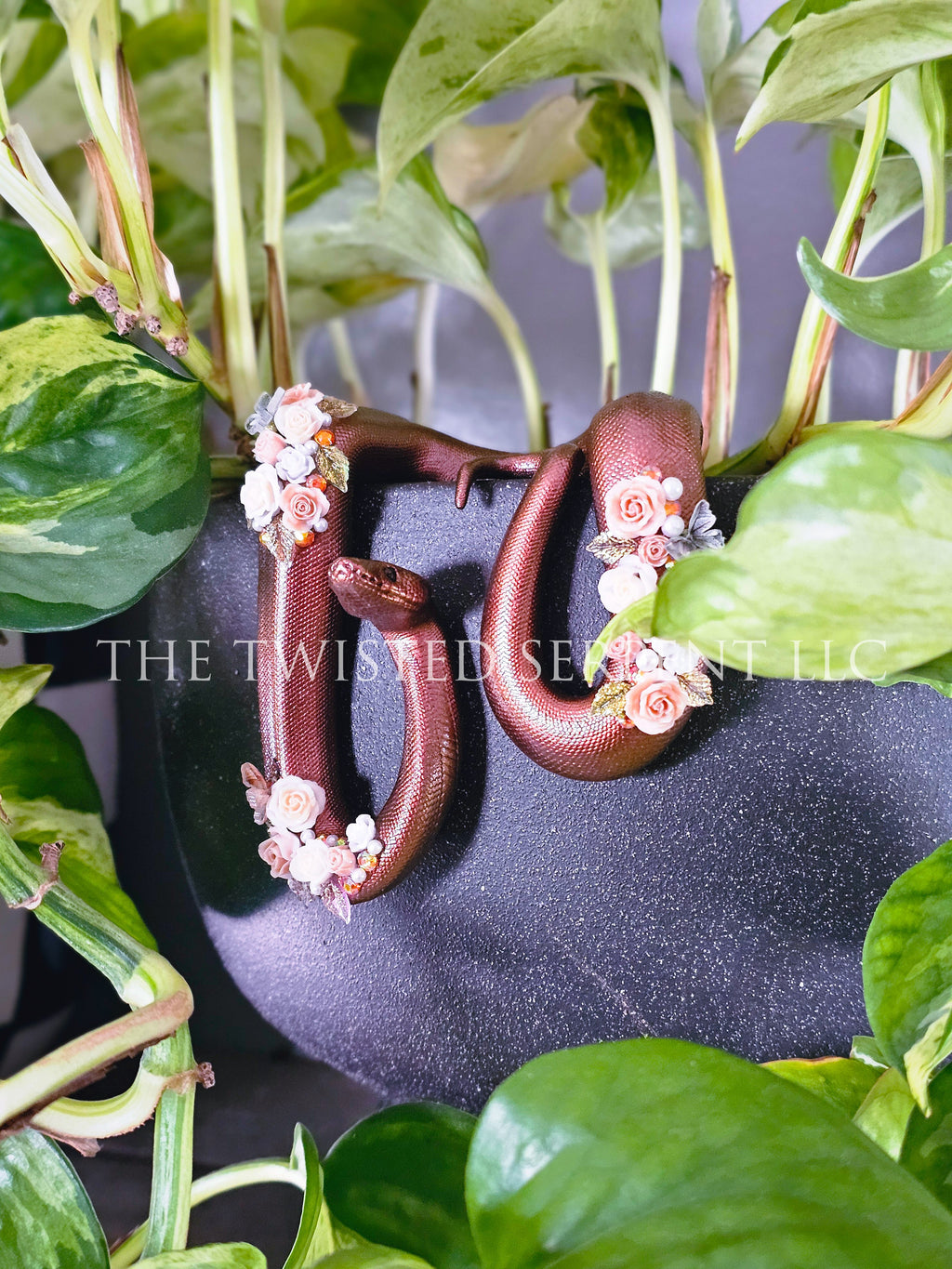 Copper Floral Friend Pot Pal