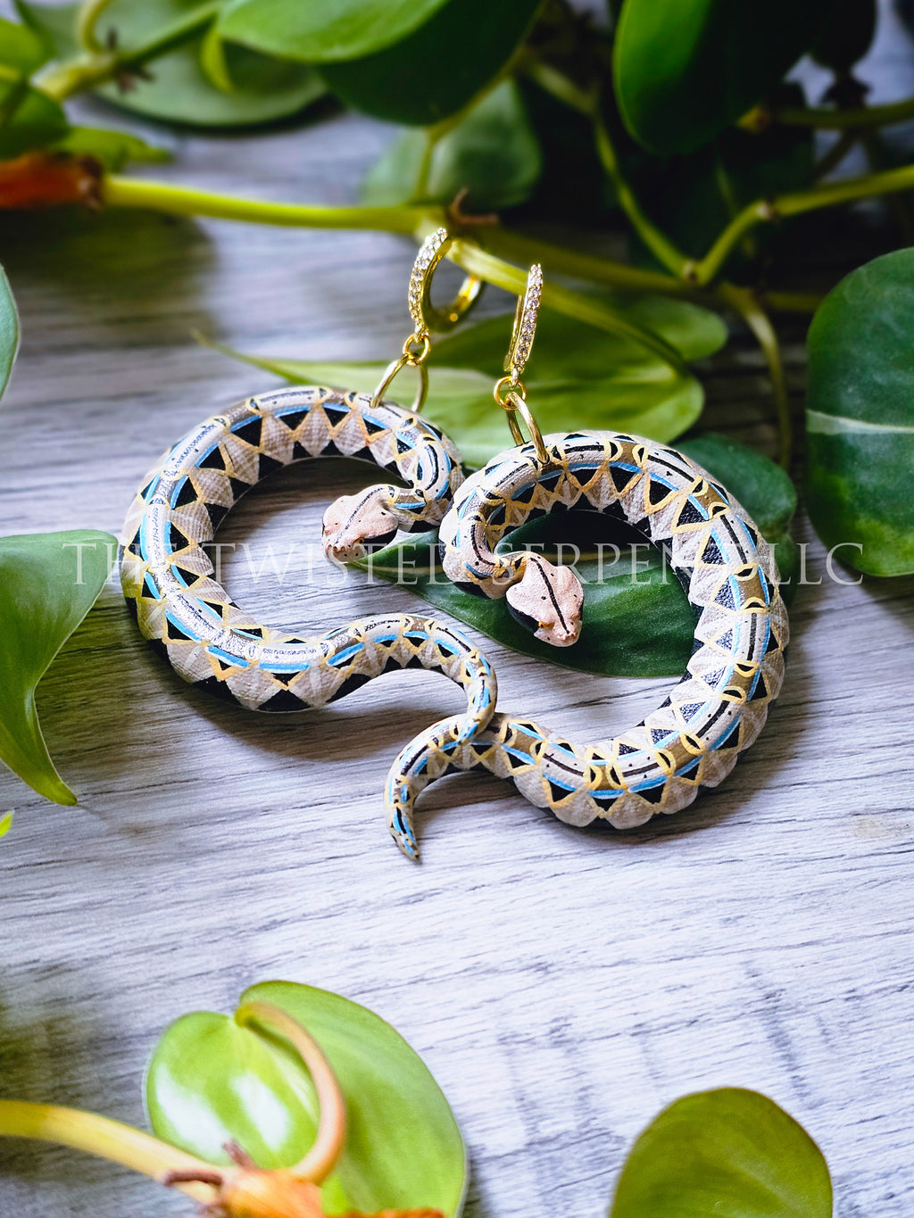 Gaboon Viper Earrings