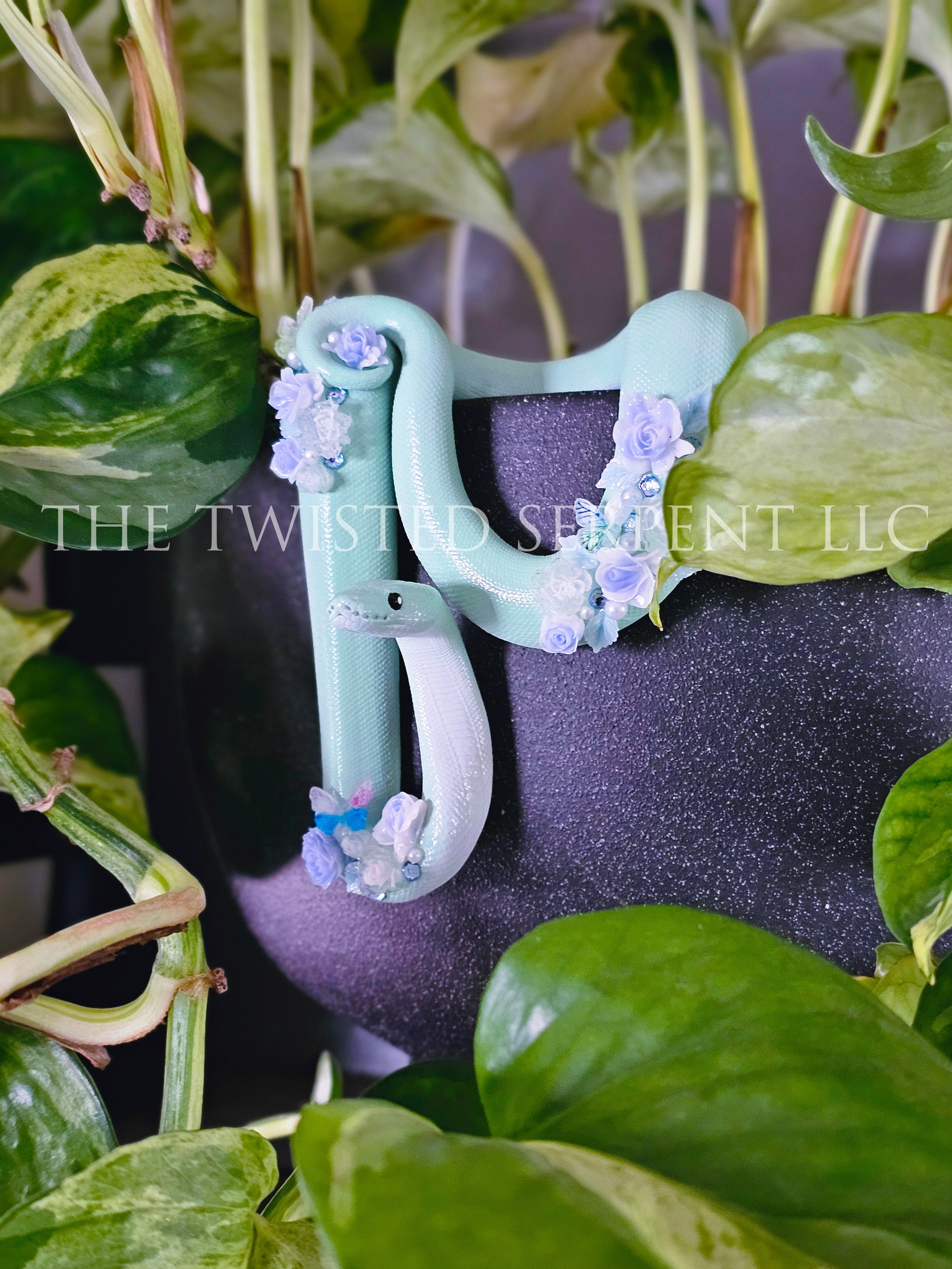 Mint Green Floral Friend Pot Pal