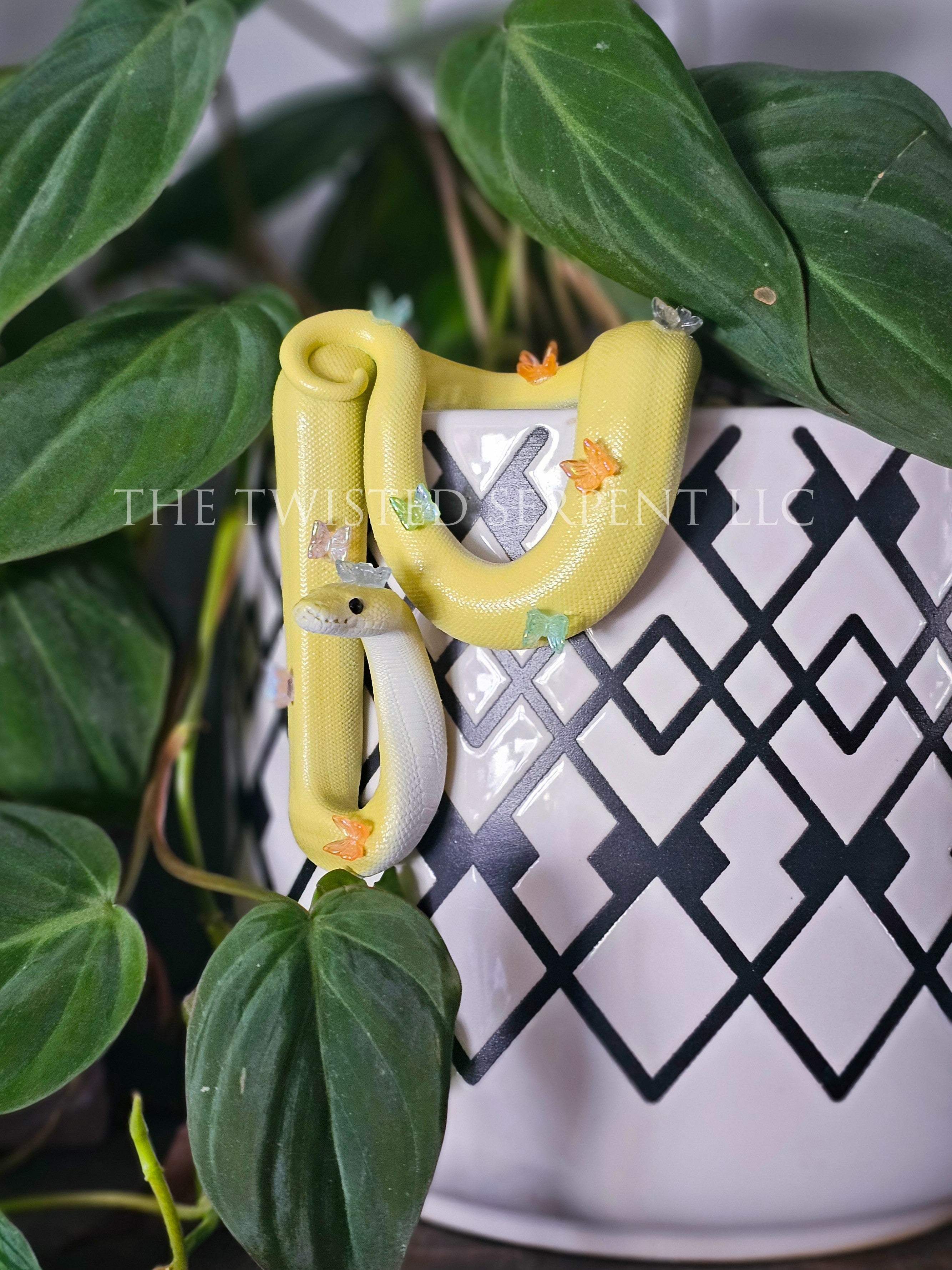 Pastel Yellow Butterfly Bestie Pot Pal