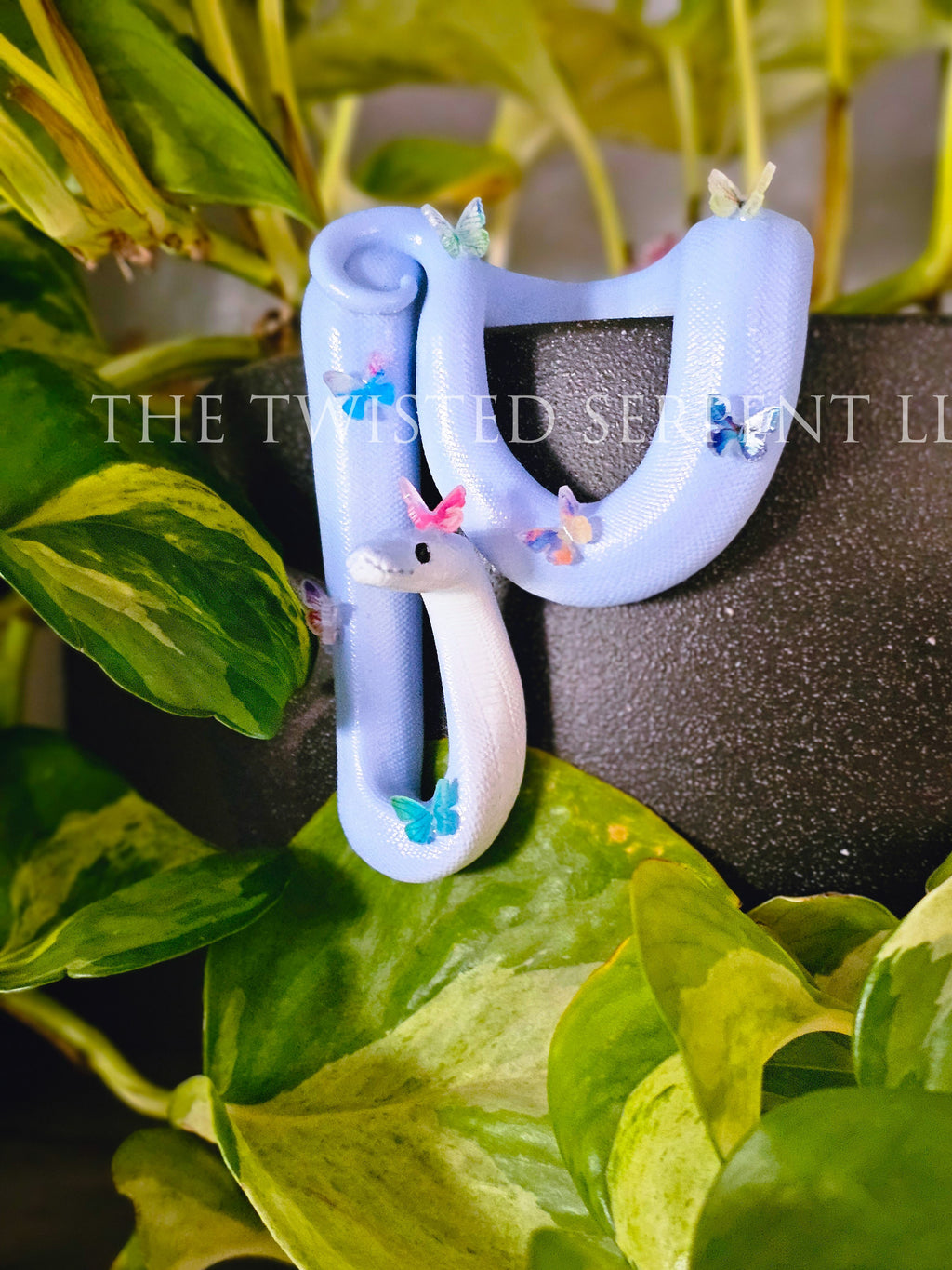 Light Blue Violet Butterfly Bestie Pot Pal