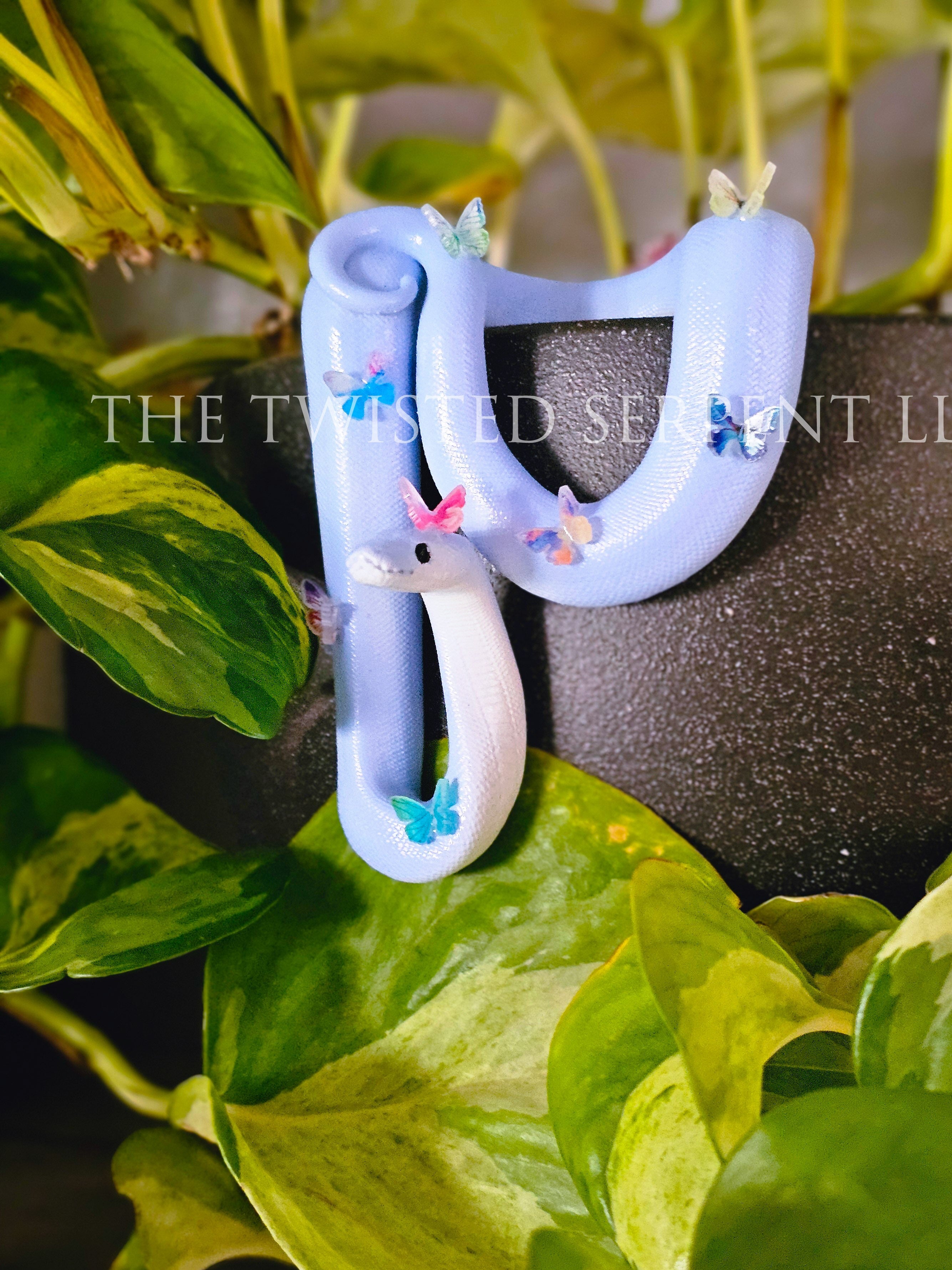 Light Blue Violet Butterfly Bestie Pot Pal