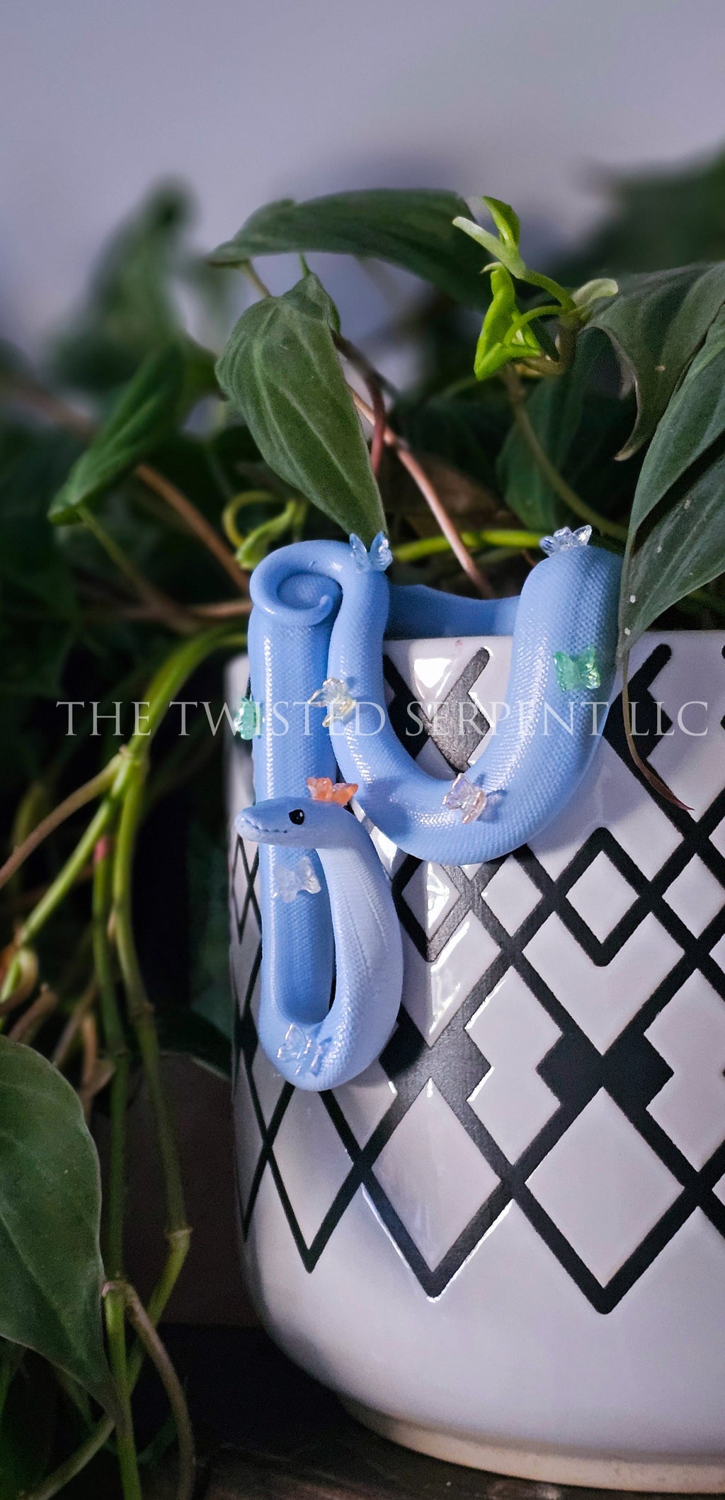 Light Blue Violet Butterfly Bestie Pot Pal