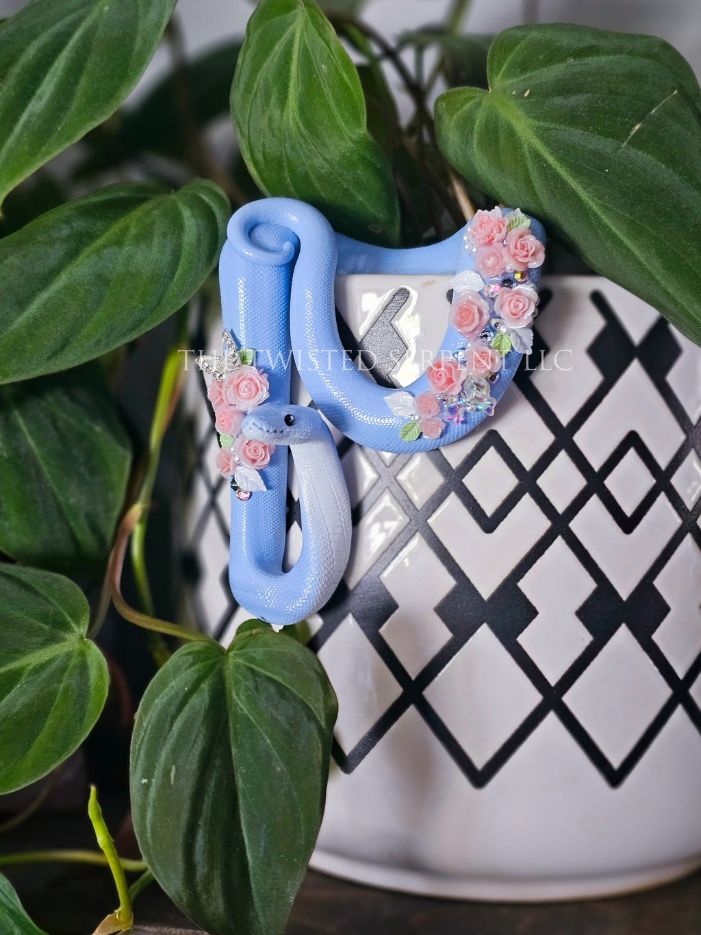 Periwinkle Floral Friend Pot Pal