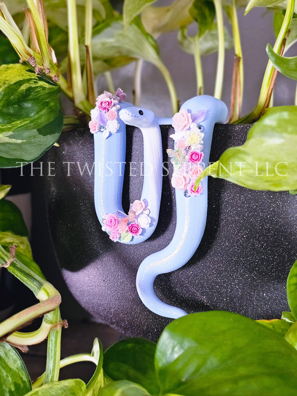 Periwinkle Floral Friend Pot Pal