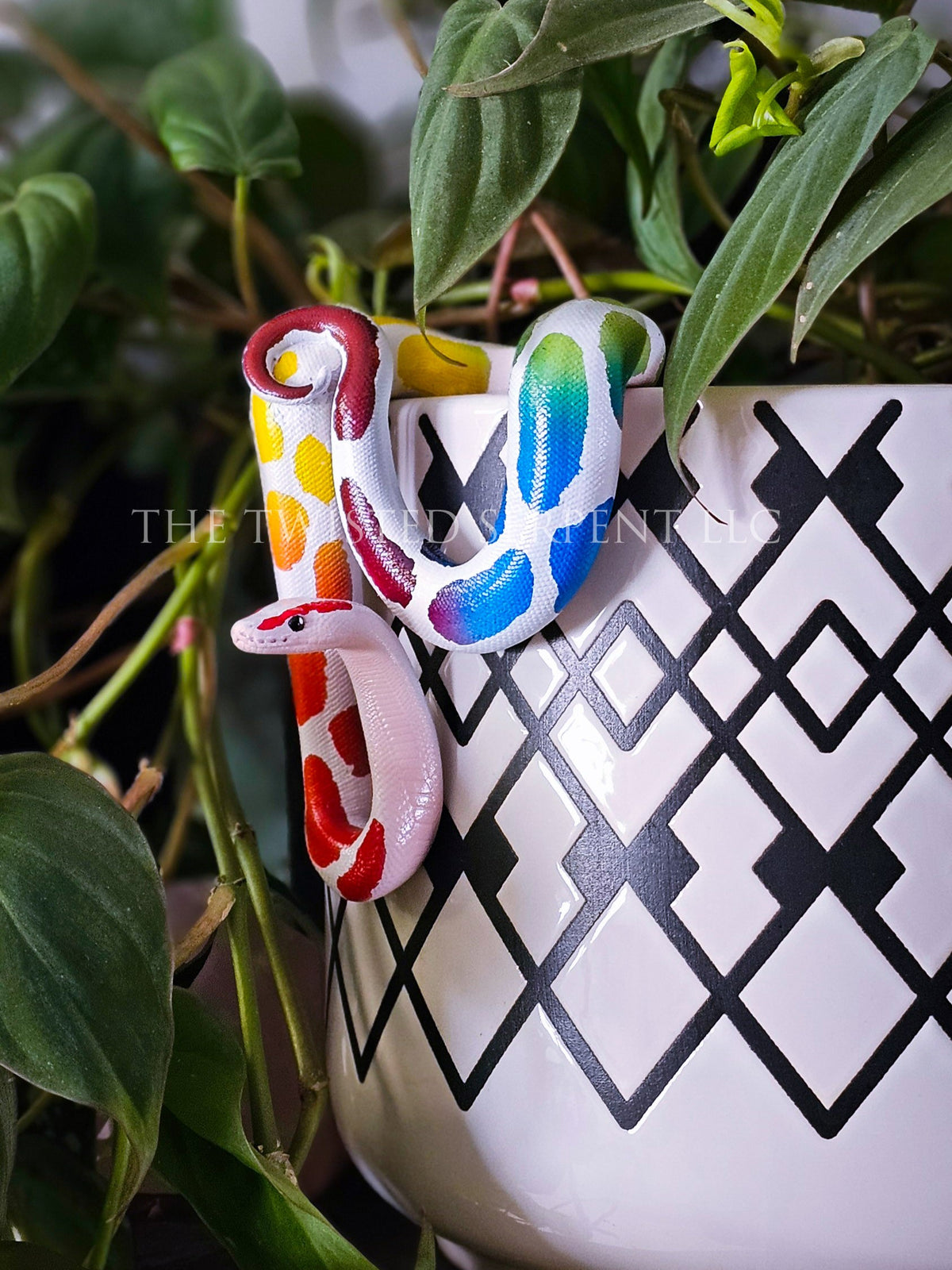 Rainbow Ball Python Pot Pal